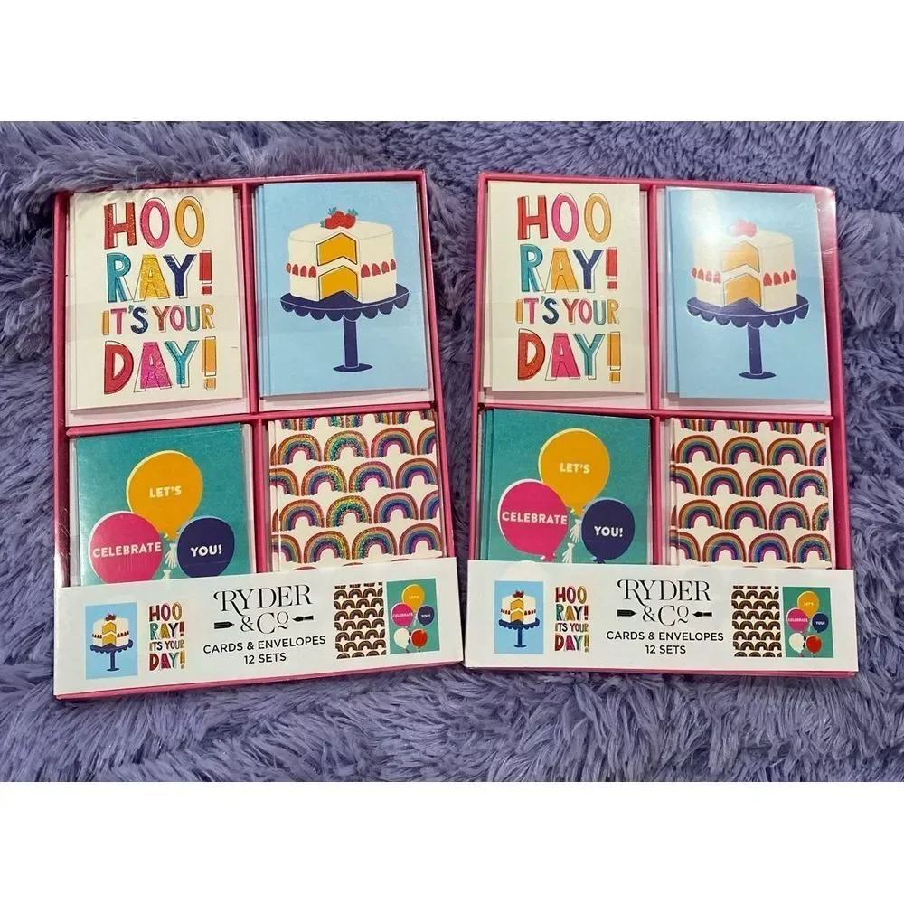 Children Birthday Invitations Boxes of 12 cards and‎ Envelopes